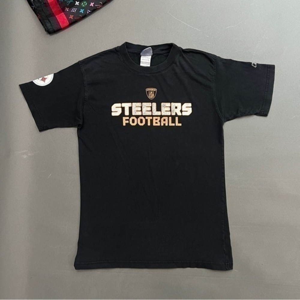 Y2K Vintage On Field Reebok Pittsburgh Steelers Tee Shirt